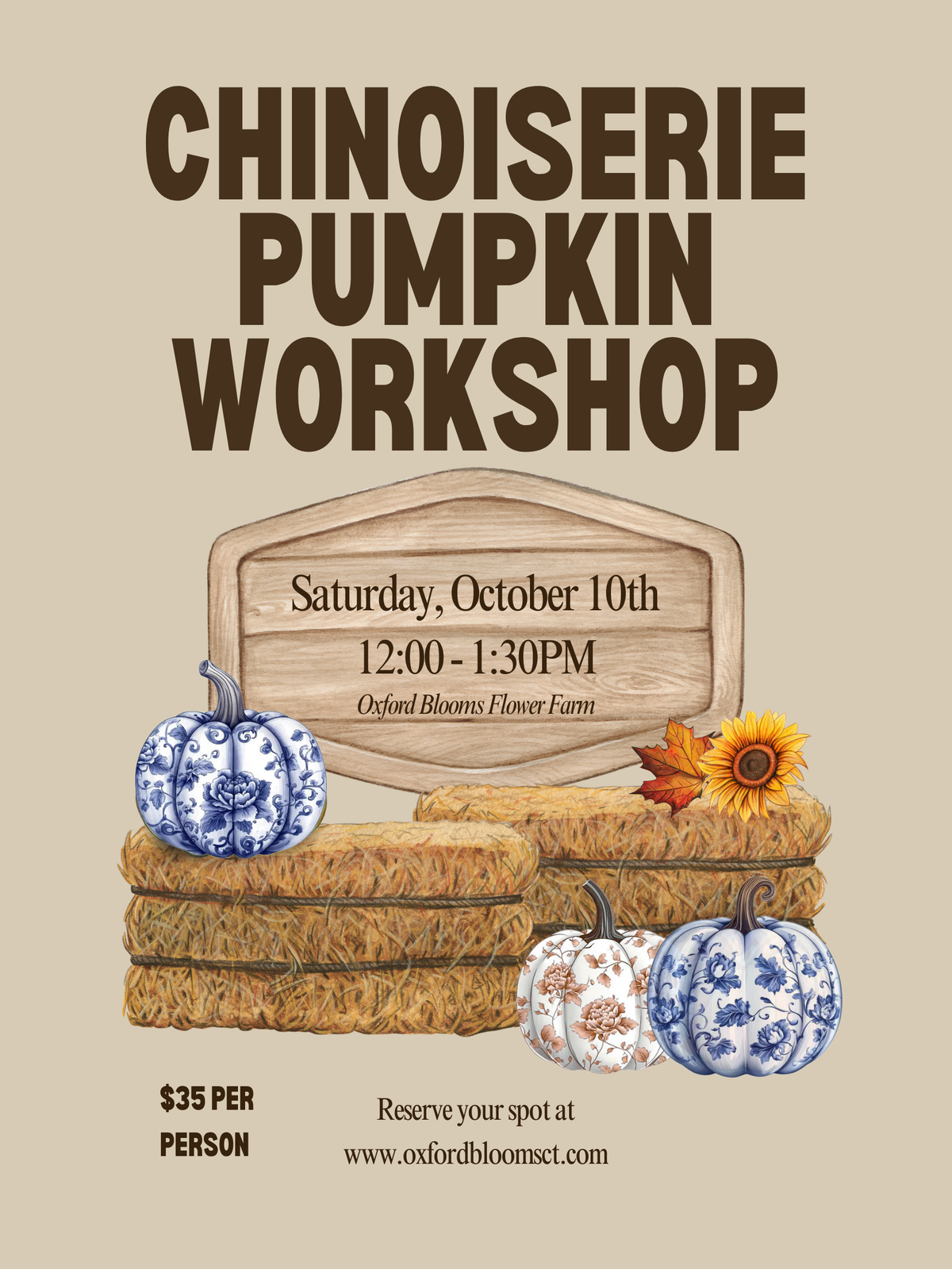 Chinoiserie Pumpkin Workshop