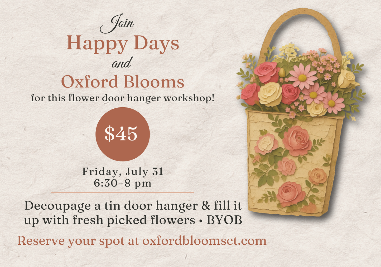 Decoupage Door Hanger Workshop